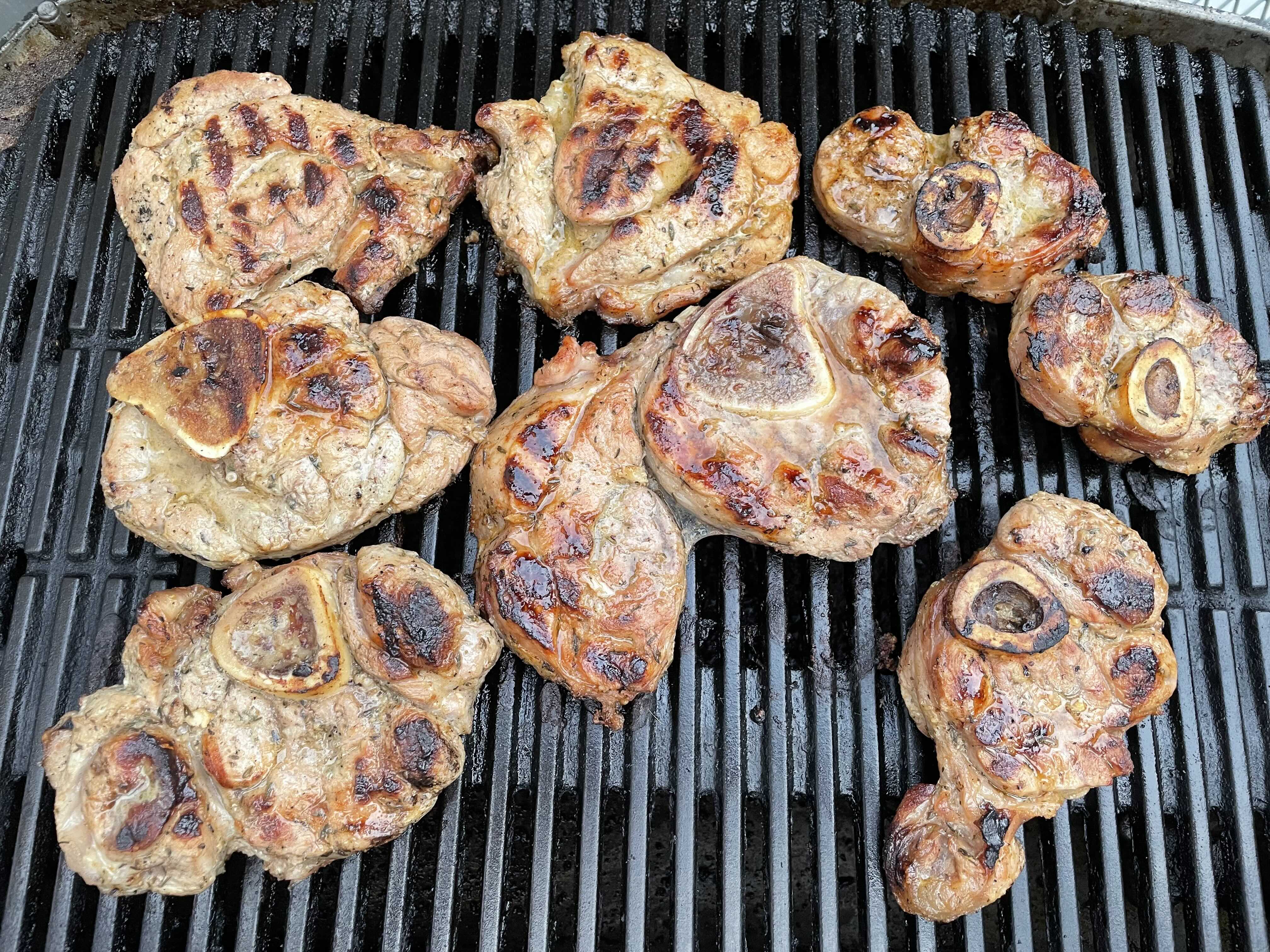 kalbsstelze in scheiben grill4